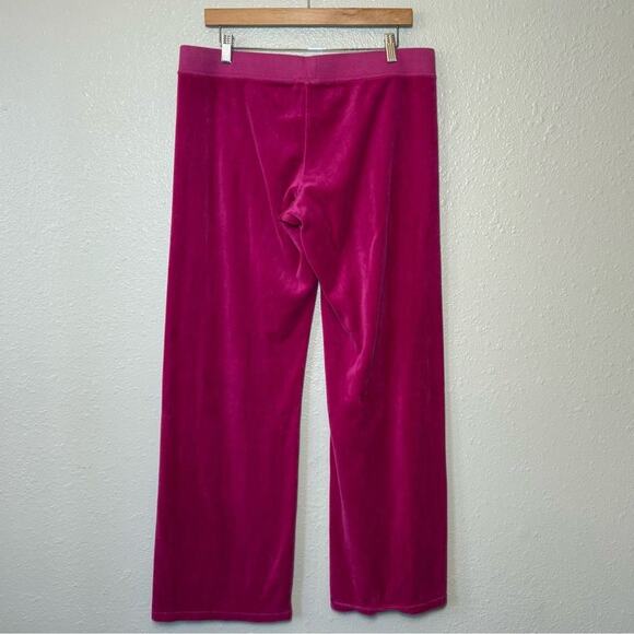 Juicy Couture Los Angeles Women’s 2012 Terry Drawstring Track Pant Pink Size XL - Picture 3 of 9